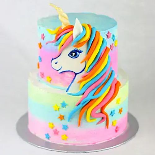 Signature 2 Tier Unicorn Cake for Birthday